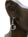 Encircled Moon & Star Dangles |  Sterling Silver Earrings | Light Years