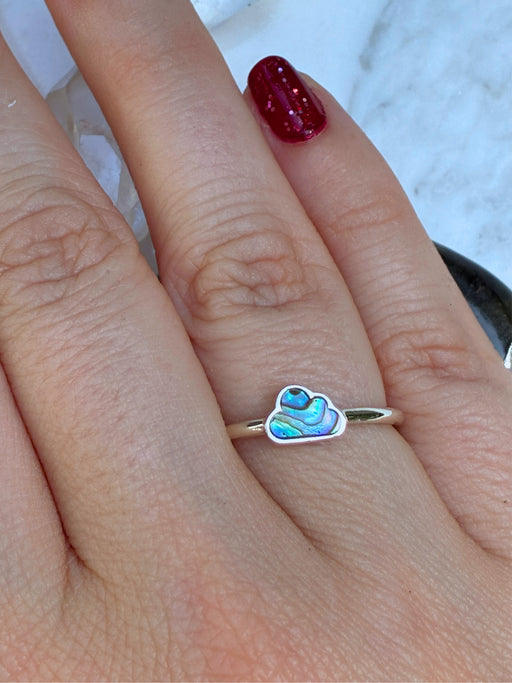 Abalone Cloud Ring | Sterling Silver Size 4 5 6 7 8 9 10 | Light Years