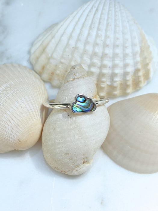 Abalone Cloud Ring | Sterling Silver Size 4 5 6 7 8 9 10 | Light Years