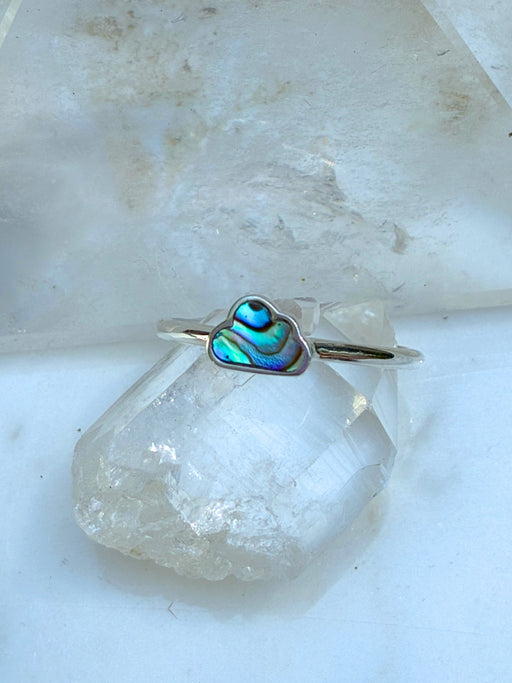 Abalone Cloud Ring | Sterling Silver Size 4 5 6 7 8 9 10 | Light Years