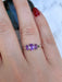 Triple Cut Amethyst Ring | Sterling Silver Size 5 6 7 8 9 10 | Light Years