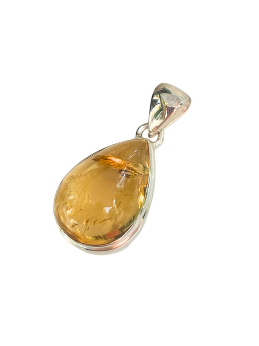 Citrine Cabochon Pendant | Sterling Silver Gemstone Necklace | Light Years
