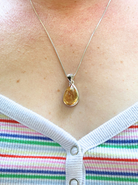 Citrine Cabochon Pendant