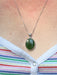 Nephrite Jade Pendant | Sterling Silver Gemstone Necklace | Light Years