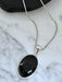 Black Tourmaline Pendant | Sterling Silver Gemstone Necklace | Light Years
