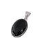 Black Tourmaline Pendant | Sterling Silver Gemstone Necklace | Light Years