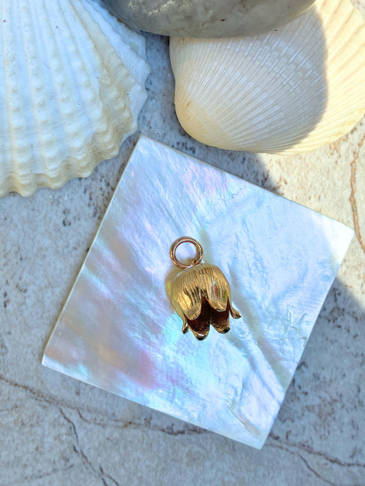 Lily of the Valley Flower Pendant | Bronze Charm Necklace | Light Years Jewelry