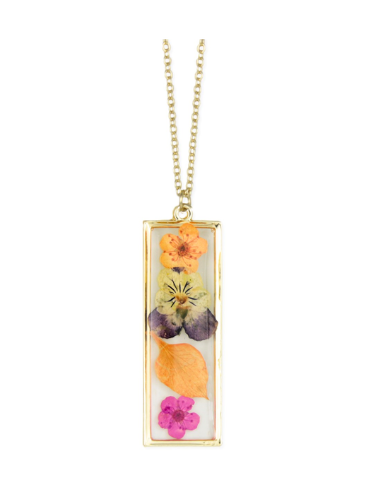 Tropical Dried Flowers Necklace