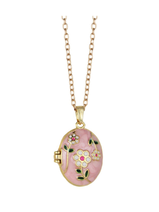 Enamel Daisy Locket