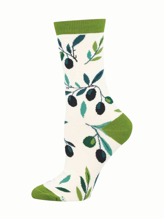 Olive Branch Bamboo Socks