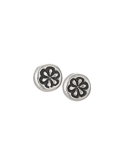 Round Flower Posts  | Sterling Silver Stud Earrings | Light Years