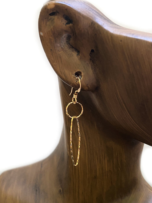 Diamond Cut Oval Earrings | Sterling Silver Gold Filled | Light Years