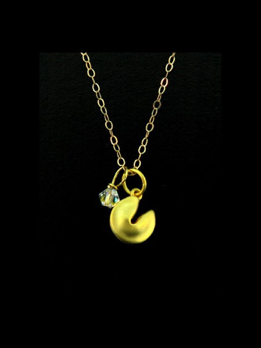 Gold Fortune Cookie Necklace | 14kt Gold-Filled Chain | Light Years