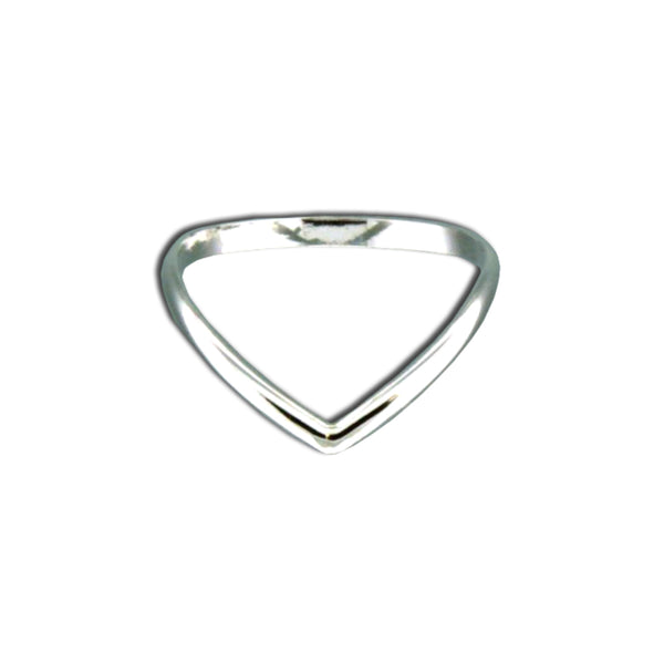Chevron Ring | Sterling Silver Band Size 5 6 7 8 9 10 | Light Years