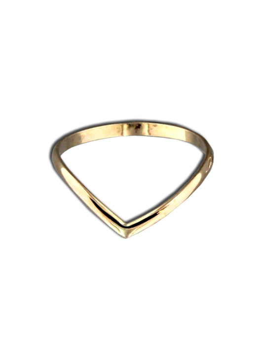 Gold Filled Chevron Ring
