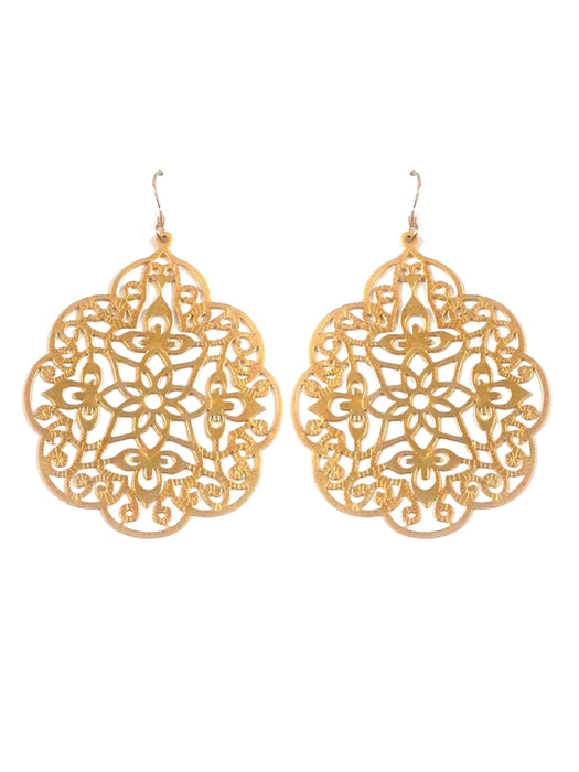 Moroccan Filigree Statement Earrings | 14kt Gold Filled Dangles | Light Years Jewelry