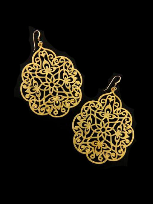 Moroccan Gold Filigree Earrings | 14kt Gold | Light Years Jewelry