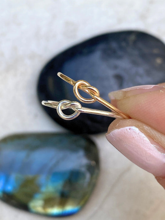 Single Knot Ring | Sterling Silver Band Size 3 4 5 6 7 8 9 10 11 | Light Years 