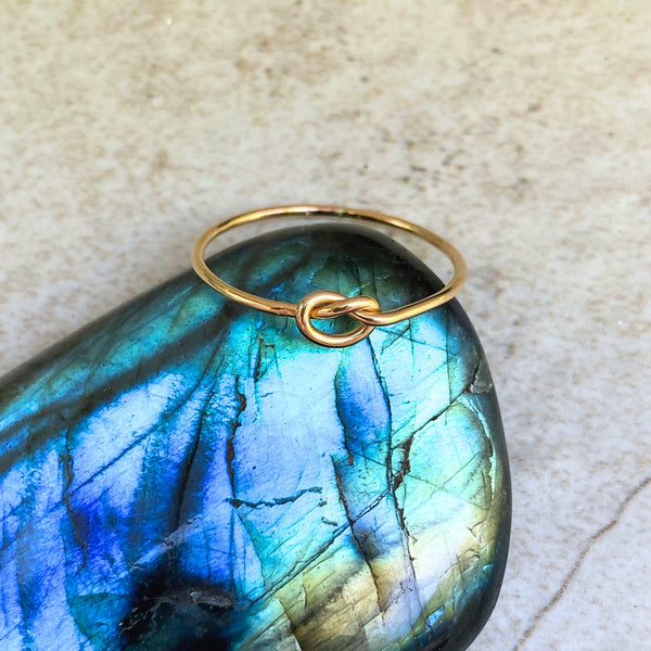 Classic Knot Ring | 14kt Gold Filled Size 3 4 5 6 7 8 9 10 11 | Light Years