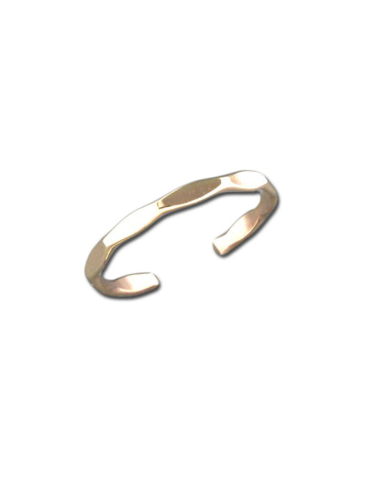 Hammered Gold Toe Ring