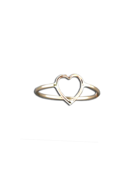 Heart Outline Ring | 14kt Gold Filled Size 3 4 5 6 7 8 9 10 11 | Light Years