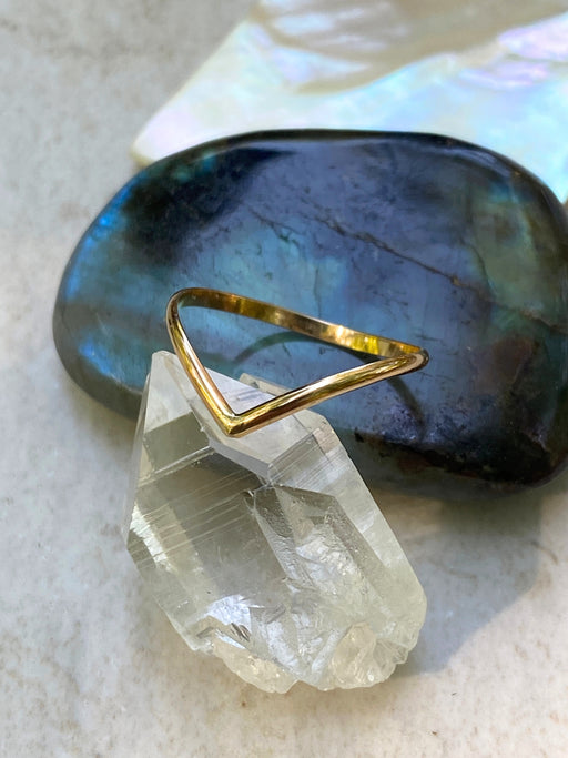 Chevron Ring | 14kt Gold Filled Band Size 3 4 5 6 7 8 9 10 11 | Light Years
