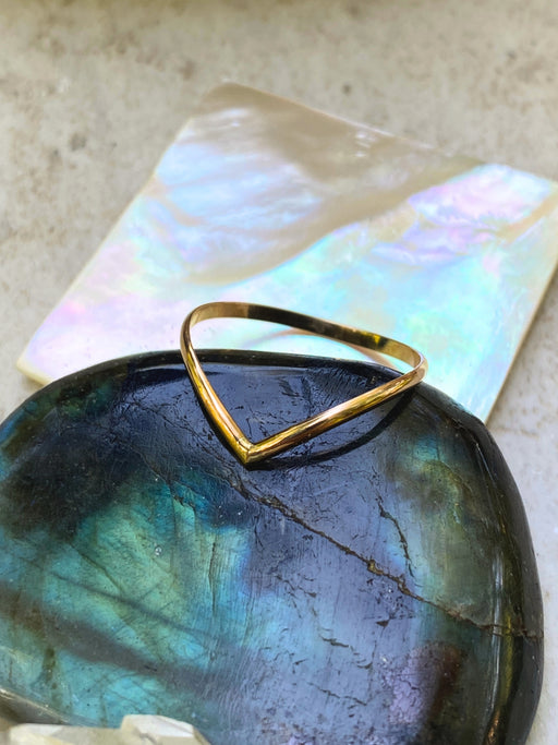 Chevron Ring | 14kt Gold Filled Band Size 3 4 5 6 7 8 9 10 11 | Light Years