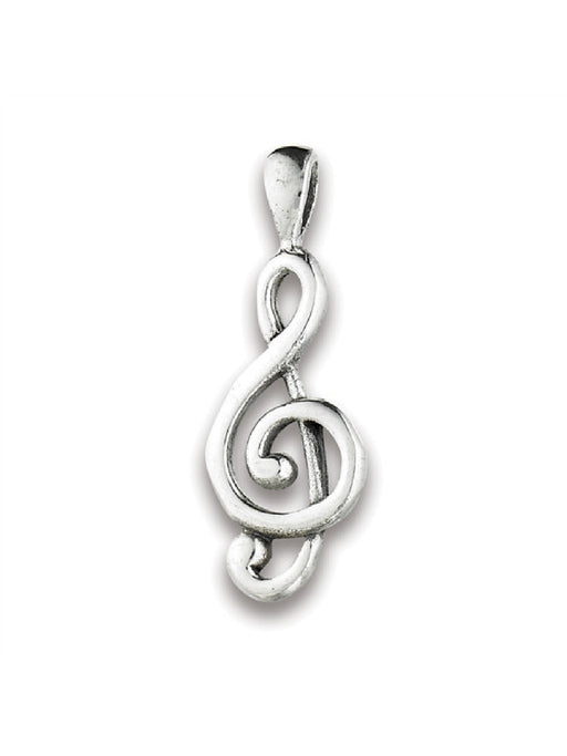 Treble Clef Pendant | Sterling Silver Necklace | Light Years Jewelry