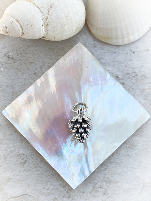 Pinecone Pendant | Sterling Silver Pendant Charm | Light Years Jewelry