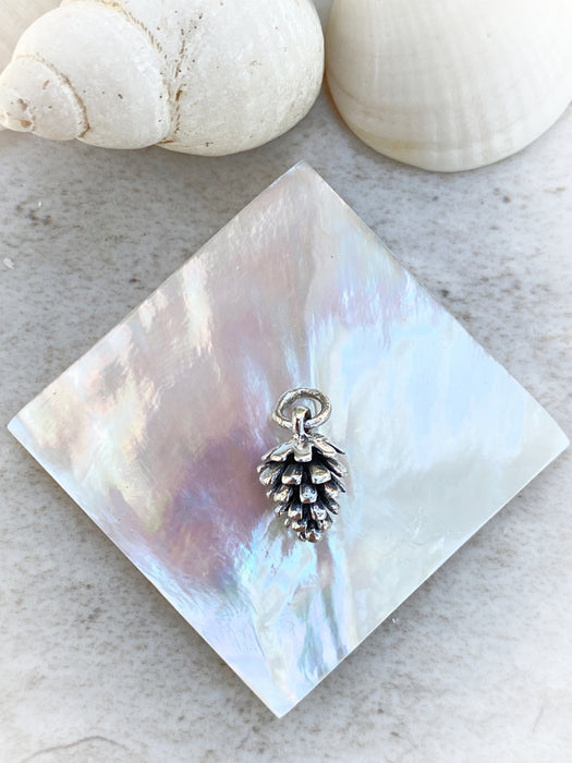 Pinecone Pendant | Sterling Silver Pendant Charm | Light Years Jewelry