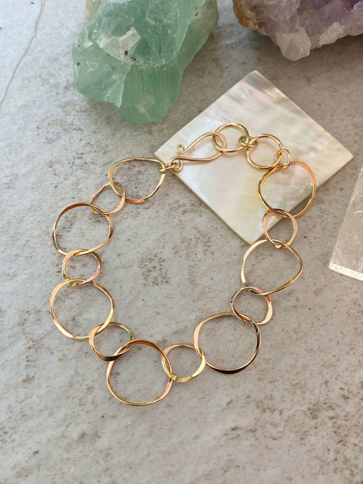 Linked Circle Bracelet | Sterling Silver 14k Gold Filled | Light Years