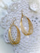 Twisted Oval Statement Dangle Earrings | 14kt Gold Filled | Light Years