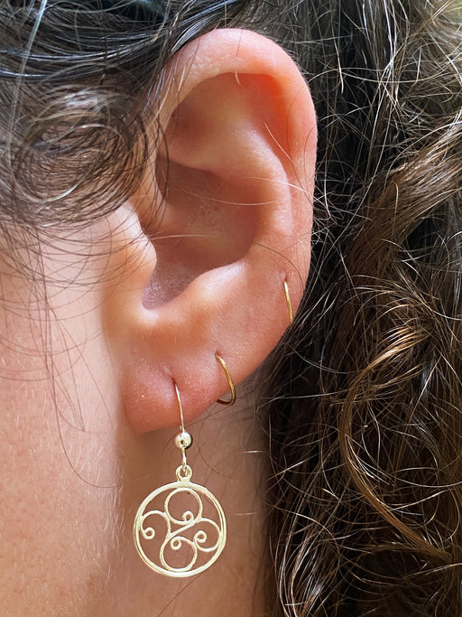 Open Swirl Dangles | Sterling Silver Earrings | Light Years Jewelry