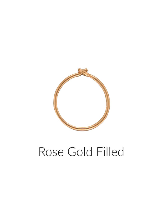 Single Nose Ear Hoops | Rose Gold Filled | Light Years 