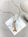 Eiffel Tower Crystal Charm Necklace | Gold Filled Chain | Light Years