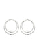 Double Hammered Hoops | Sterling Silver Earrings | Light Years Jewelry