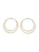 Double Hammered Hoops | 14kt Gold Filled Earrings | Light Years Jewelry