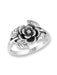 Rose Blossom Ring | Sterling Silver Size 6 7 8 9 | Light Years Jewelry