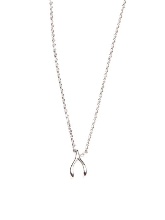 Dainty Wishbone Necklace | Silver or Gold Plate | Light Years Jewelry
