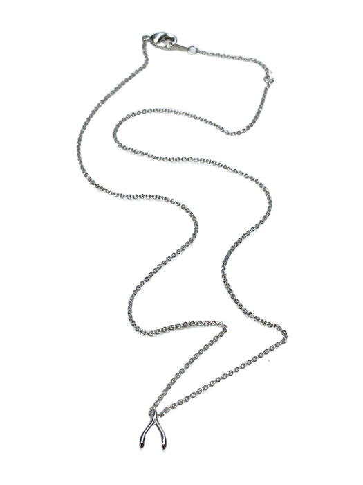 Dainty Wishbone Necklace | Silver or Gold Plate | Light Years Jewelry