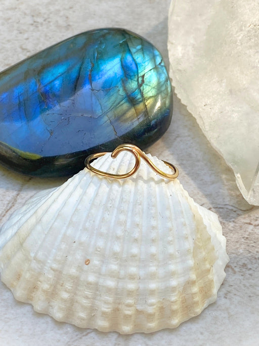 14kt Gold Filled Curling Wave Ring | Sizes 4 5 6 7 8 9 | Light Years Jewelry 