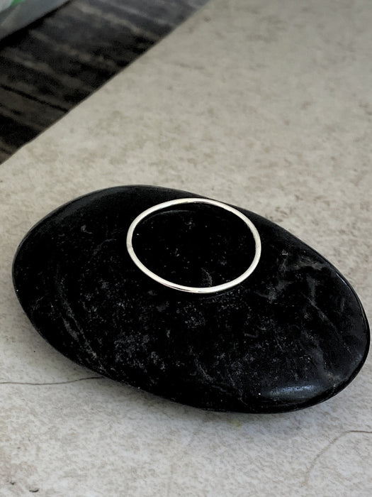 Thin Rounded Band | Sterling Silver Size 3 4 5 6 7 8 9 10 | Light Years