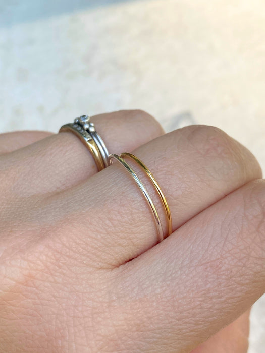 Thin Rounded Band | Sterling Silver Size 3 4 5 6 7 8 9 10 | Light Years