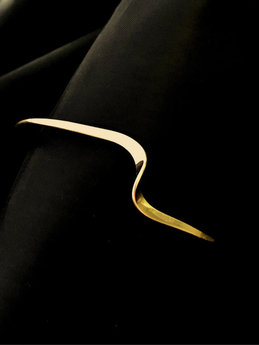 Single Twist Cuff | Sterling Silver Gold Filled Bracelet | Light Years