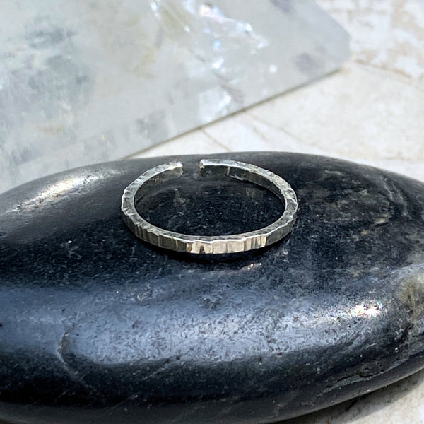 Textured Band Toe Ring | 14kt Gold Filled Sterling Silver | Light Years