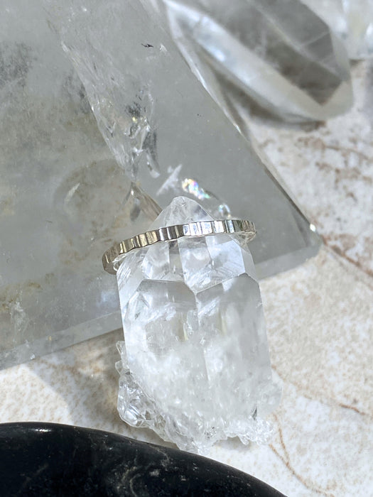 Textured Band Toe Ring | 14kt Gold Filled Sterling Silver | Light Years
