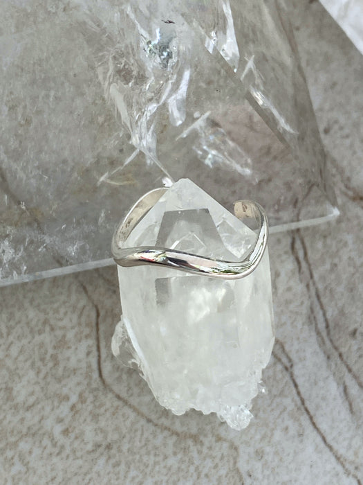 Wavy Band Toe Ring | Sterling Silver Gold Filled | Light Years Jewelry