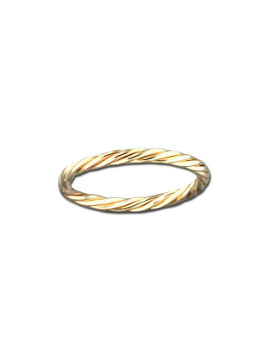 Thick Twisted Band | Gold Filled Rings Size 4 5 6 7 8 9 10 11 | Light Years 