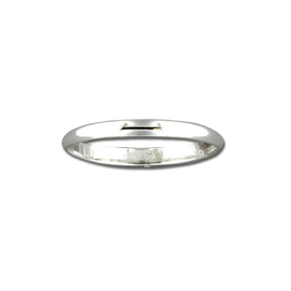 Rounded Sterling Silver Band | Size 6 7 8 9 Ring | Light Years Jewelry