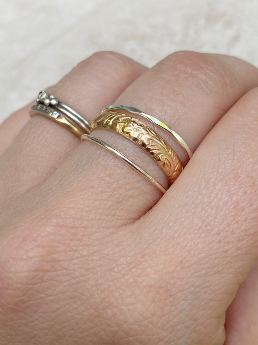 Handmade Hammered Band